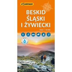 Beskid Śląski i Żywiecki Mapa laminowana skala 1 : 50 000 motyleksiazkowe.pl