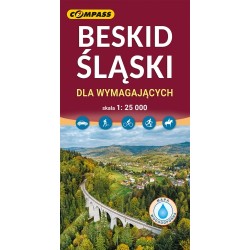 Beskid Śląski dla wymagających mapa laminowana skala 1 : 25 000 motyleksiazkowe.pl