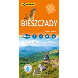 Bieszczady mapa laminowana skala 1 : 50 000 motyleksiazkowe.pl