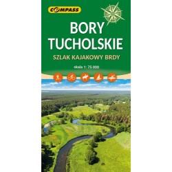 Bory Tucholskie. Szlak kajakowy Brdy mapa skala 1 : 75 000 motyleksiazkowe.pl
