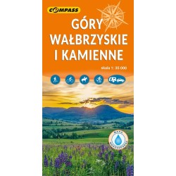 Góry Wałbrzyskie i Kamienne Mapa laminowana skala 1 : 35 000 motyleksiazkowe.pl
