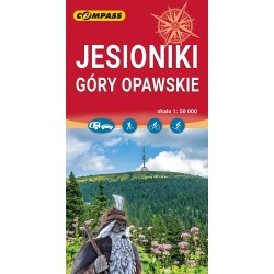 Jesioniki Góry Opawskie mapa skala 1 : 50 000 motyleksiazkowe.pl