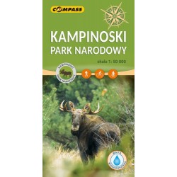 Kampinoski Park Narodowy mapa laminowana skala 1 : 50 000 motyleksiazkowe.pl