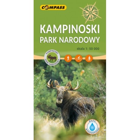 Kampinoski Park Narodowy mapa laminowana skala 1 : 50 000 motyleksiazkowe.pl