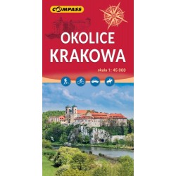 Okolice Krakowa mapa skala 1 : 45 000 motyleksiazkowe.pl