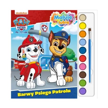 Psi Patrol. Maluję bo Lubię część 1. Barwy Psiego Patrolu motyleksiazkowe.pl