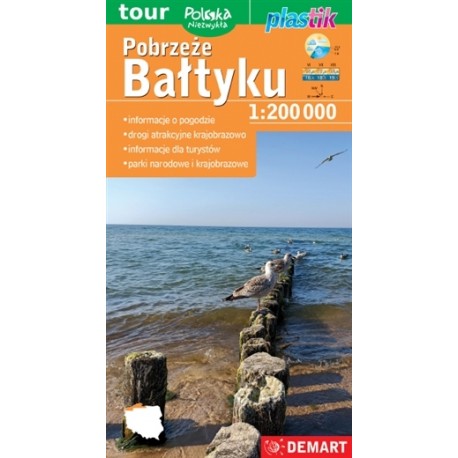 Pobrzeże Bałtyku - Mapa Turystyczna motyleksiazkowe.pl