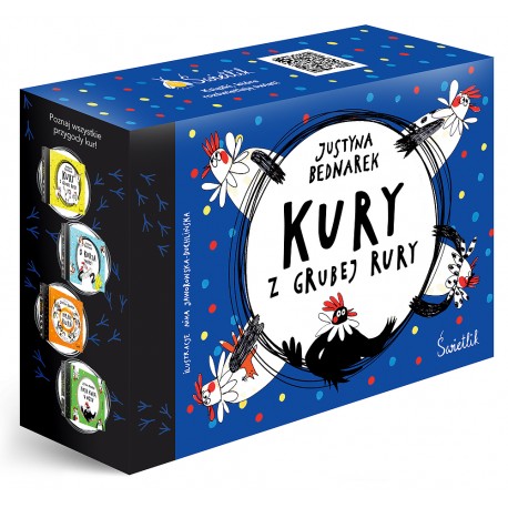 Pakiet: Kury z grubej rury, O kurza twarz!, Hip, hip, KURA!, Piąta kura u wozu  Justyna Bednarek motyleksiazkowe.pl