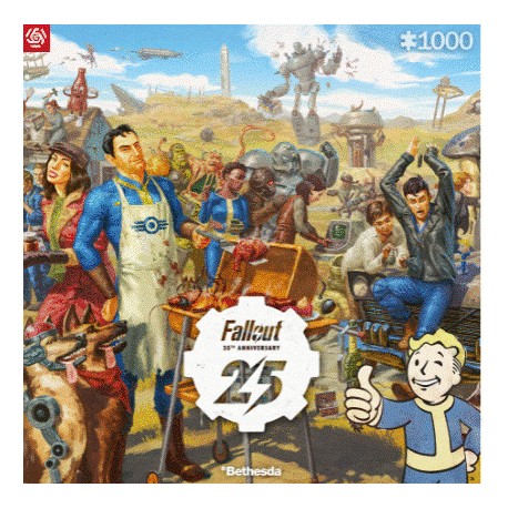 Gaming Puzzle: Fallout 25th Anniversary (1000 elementów) Good Loot motyleksiazkowe.pl