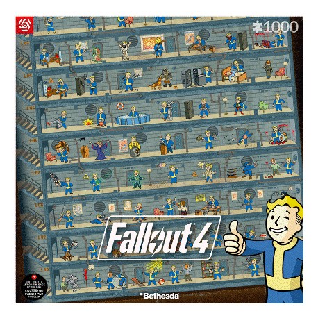 Gaming Puzzle: Fallout 4 Perk Poster (1000 elementów) Good Loot motyleksiazkowe.pl