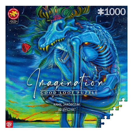 Imagination Puzzle: Kamil Jakóbczak Biały Wilk (1000 elementów) Good Loot motyleksiazkowe.pl