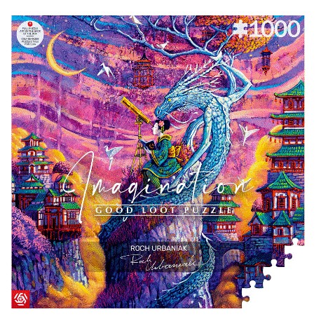 Imagination Puzzle: Roch Urbaniak Sakura i Ryu / Sakura & Ryu (1000 elementów) Good Loot motyleksiazkowe.pl