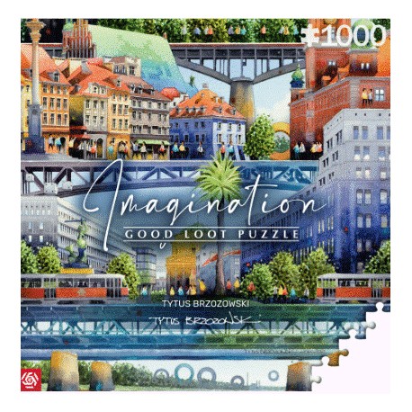 Imagination Puzzle: Tytus Brzozowski Warszawskie mosty (1000 elementów) Good Loot motyleksiazkowe.pl