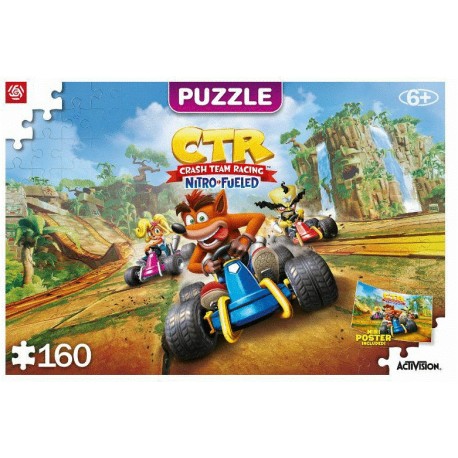 Kids Puzzle: Crash Team Racing Nitro-Fueled (160 elementów) Good Loot motyleksiazkowe.pl