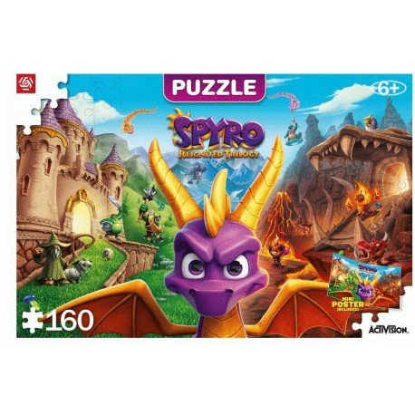 Kids Puzzle: Spyro Reignited Trilogy Puzzle (160 elementów) Good Loot motyleksiazkowe.pl