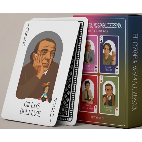 Karty do gry - Filozofia współczesna - Talia filozofów motyleksiazkowe.pl