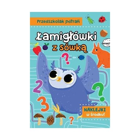 Przedszkolak potrafi. Łamigłówki z sówką motyleksiazkowe.pl
