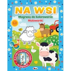 Magnesy do kolorowania Na wsi motyleksiazkowe.pl