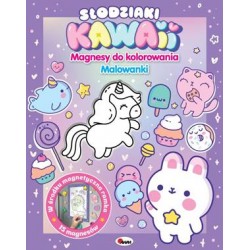 Magnesy do kolorowania Słodziaki kawaii motyleksiazkowe.pl