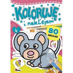 Koloruję i naklejam 80 naklejek część 4 motyleksiazkowe.pl