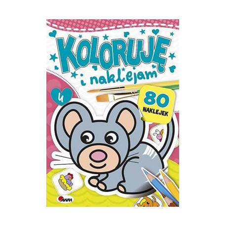 Koloruję i naklejam 80 naklejek część 4 motyleksiazkowe.pl