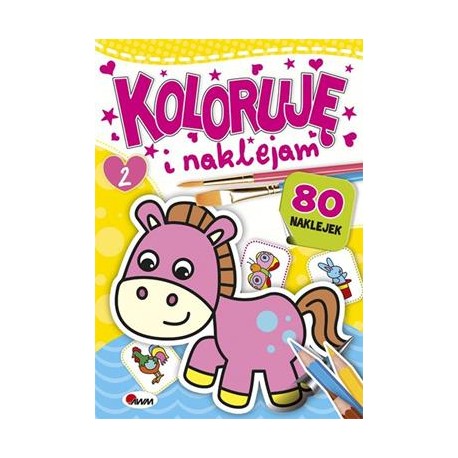 Koloruję i naklejam 80 naklejek część 2 motyleksiazkowe.pl