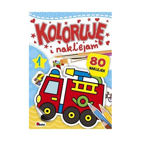 Koloruję i naklejam 80 naklejek część 1 motyleksiazkowe.pl