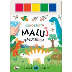 Maluj paluszkiem Dinozaury motyleksiazkowe.pl