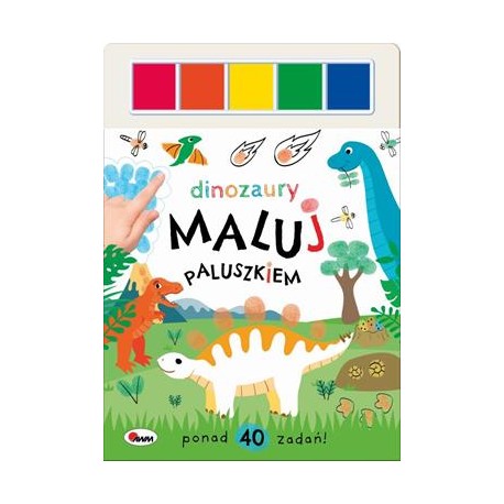 Maluj paluszkiem Dinozaury motyleksiazkowe.pl