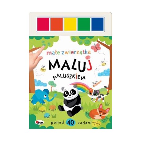 Maluj paluszkiem Małe zwierzątka motyleksiazkowe.pl