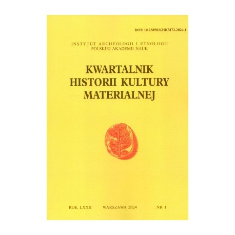 Kwartalnik Historii Klultury Materialnej 72//1 2024 motyleksiazkowe.pl