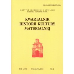 Kwartalnik Historii Klultury Materialnej 72//2 2024 motyleksiazkowe.pl