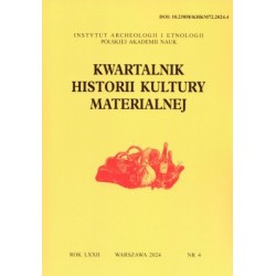 Kwartalnik Historii Klultury Materialnej 72//4 2024 motyleksiazkowe.pl