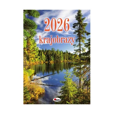 Kalendarz 2026 Krajobrazy motyleksiazkowe.pl