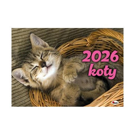 Kalendarz 2026 Koty motyleksiazkowe.pl