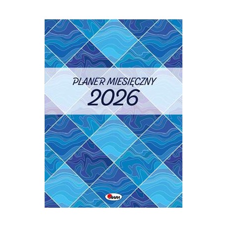 Kalendarz 2026 Planer miesięczny Kwadraty motyleksiazkowe.pl