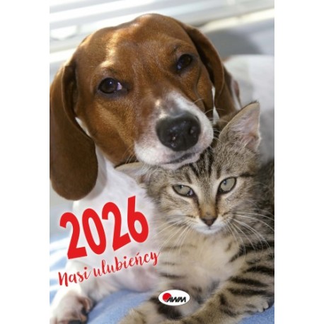 Kalendarz 2026 Nasi ulubieńcy motyleksiazkowe.pl