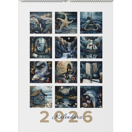 Kalendarz morski 2026 motyleksiazkowe.pl