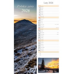 Kalendarz 2026 paskowy Polskie góry ( 13 plansz) motyleksiazkowe.pl
