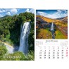 Kalendarz 2026 dwustronny Wodospady