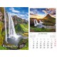 Kalendarz ścienny 2026 Wodospady