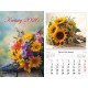Kalendarz ścienny 2026 Kwiaty motyleksiazkowe.pl