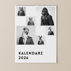 Kalendarz 2026 Zwierzęta w garniturach