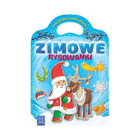 Zimowe rysowanki. Książeczka z naklejkami motyleksiazkowe.pl