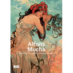 Alfons Mucha - zeszyt do kolorowania Edyta Niemiec-Szywała motyleksiazkowe.pl