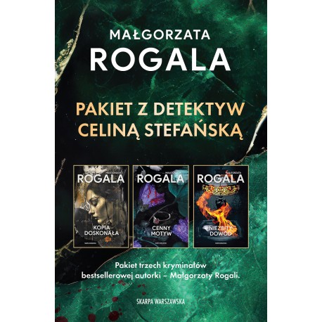 Pakiet z detektyw Celiną Stefańską Małgorzata Rogala motyleksiazkowe.pl