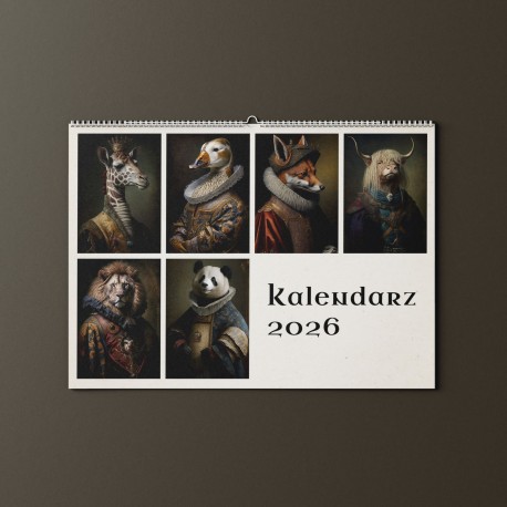 Kalendarz 2026 Zwierzęca arystokracja