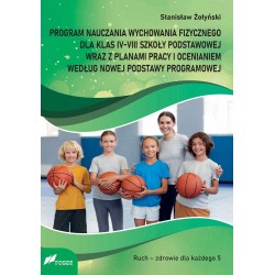 Program nauczania wychowania fizycznego dla klas IV-VIII szkoły podstawowej Żołyński Stanisław  motyleksiazkowe.pl