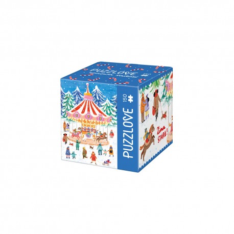 Puzzle Zimowa radość 150 el. CzuCzu motyleksiazkowe.pl