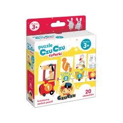 Puzzle CzuCzu Cyferki dla dzieci: 3+